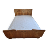 Flamed wood furniture from the 1940s, Art Deco style.