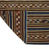 Turkish Anatolian Handmade Vintage Area Kilim Rug 186 cm x 144 cm
