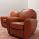 Paire de fauteuils Club cuir