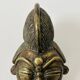 Masque en bronze africain, 19e siècle