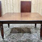 Victorian mahogany table with 2 extensions - 19th century work - Crank system