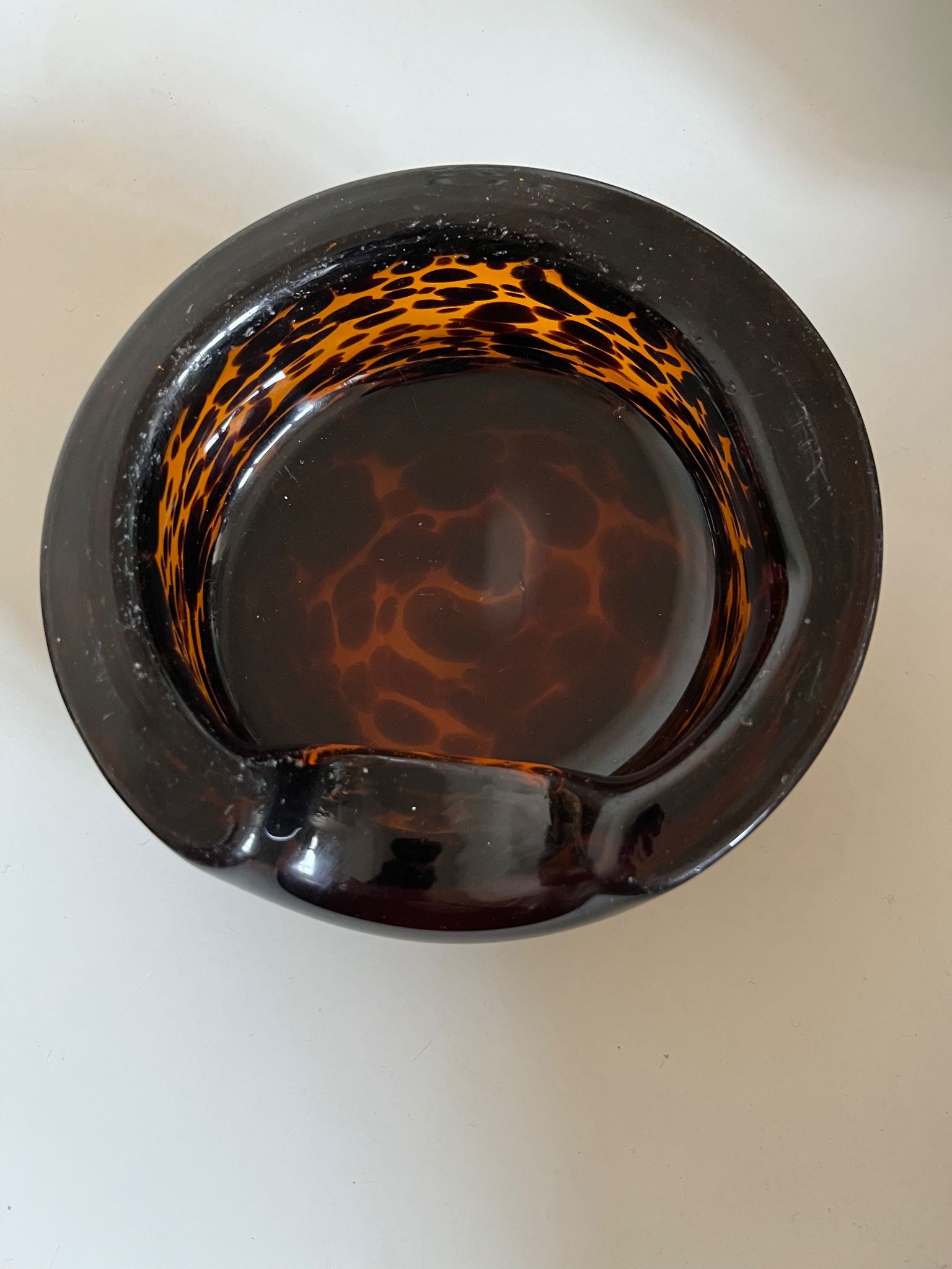 XXL pocket tray Murano 1970 Italian design blown glass