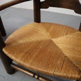 Paire de fauteuils en chêne, années 1940