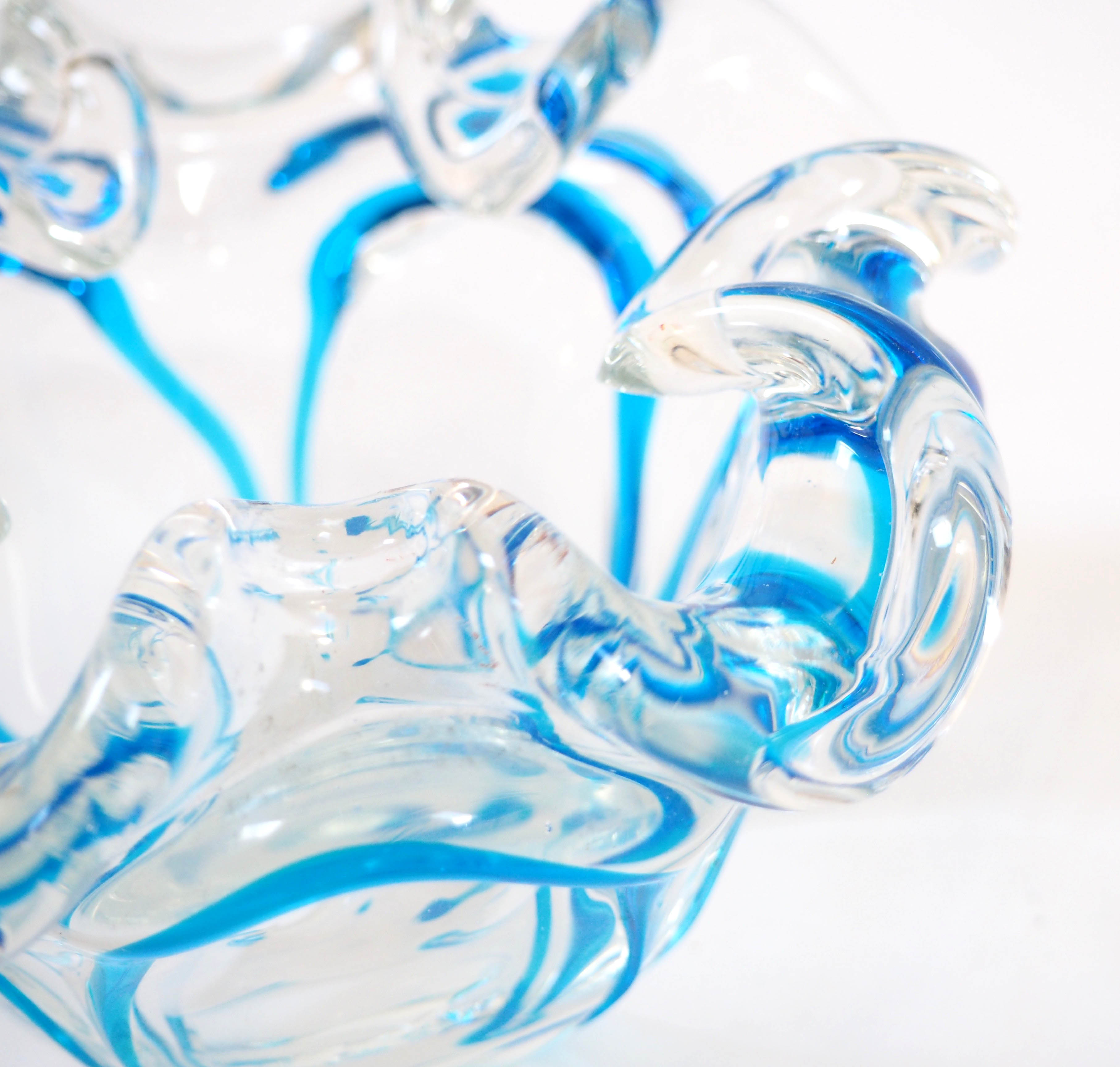 50s crystal ashtray