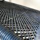 Vintage rattan and glass coffee table