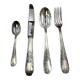 Silver-plated metal cutlery set