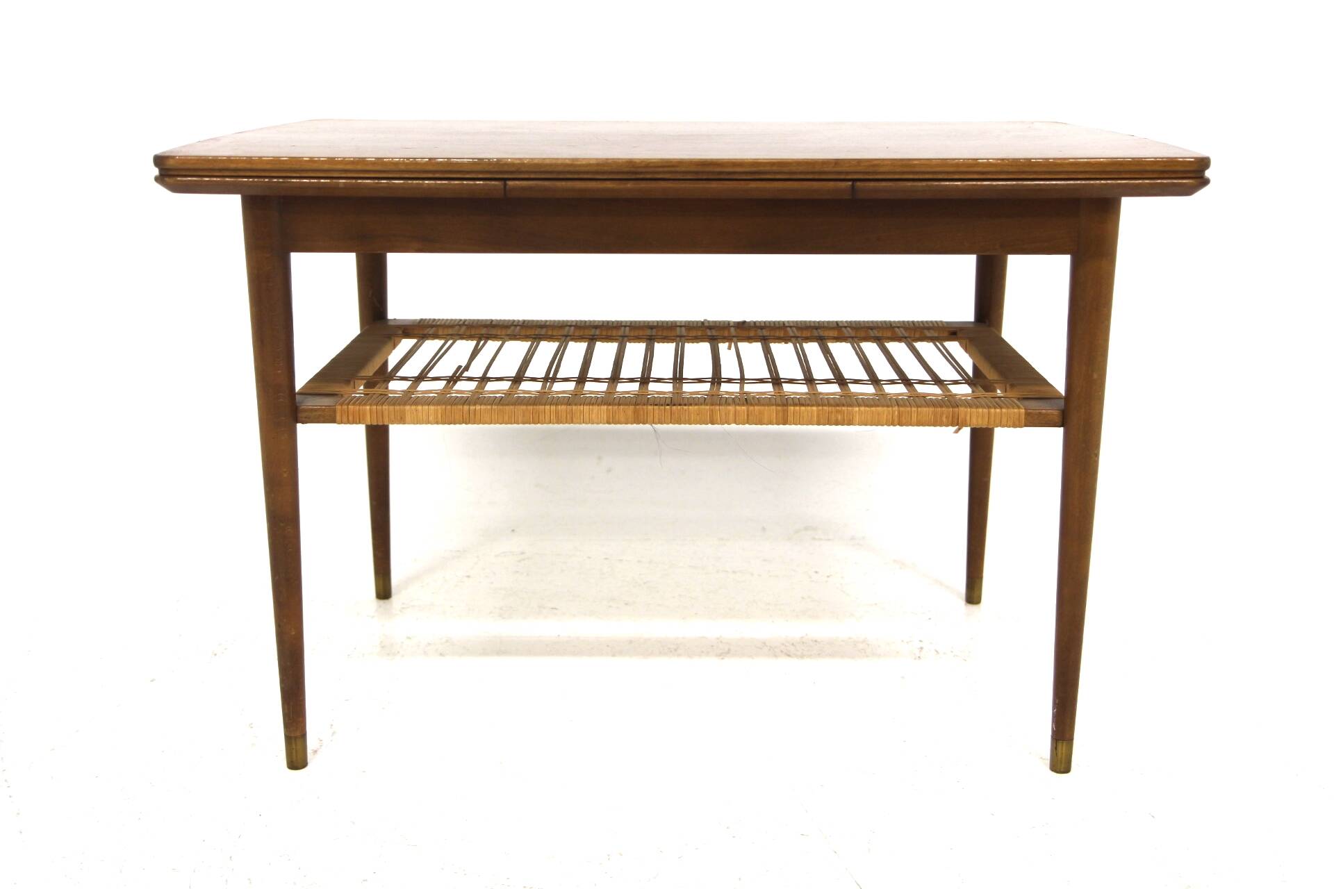 Scandinavian extendable mahogany coffee table, Sweden, 1950s