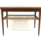 Table basse scandinave extensible en acajou, Suède, 1950