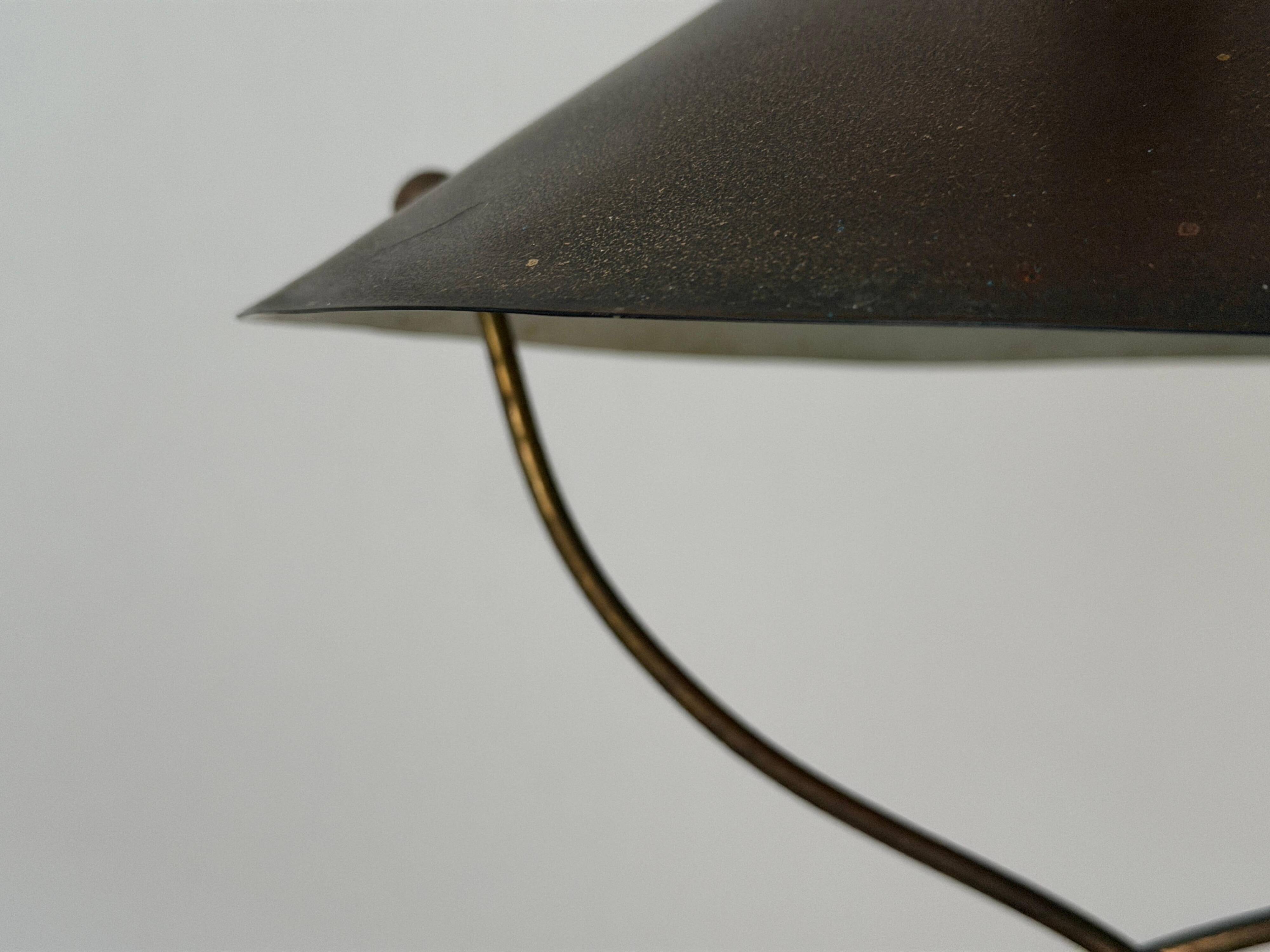 Modern brass ceiling light from the mid-century, 1950s, Italy.