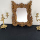 Miroir en bois sculpté et doré