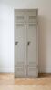 Industrial locker: set of 2 grey iron doors