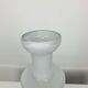 Scandinavian roller vase in white glass, Holmegaard style, vintage