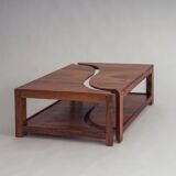Wooden Yin Yang style coffee table