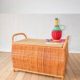 Rattan and bamboo toy bench 1970