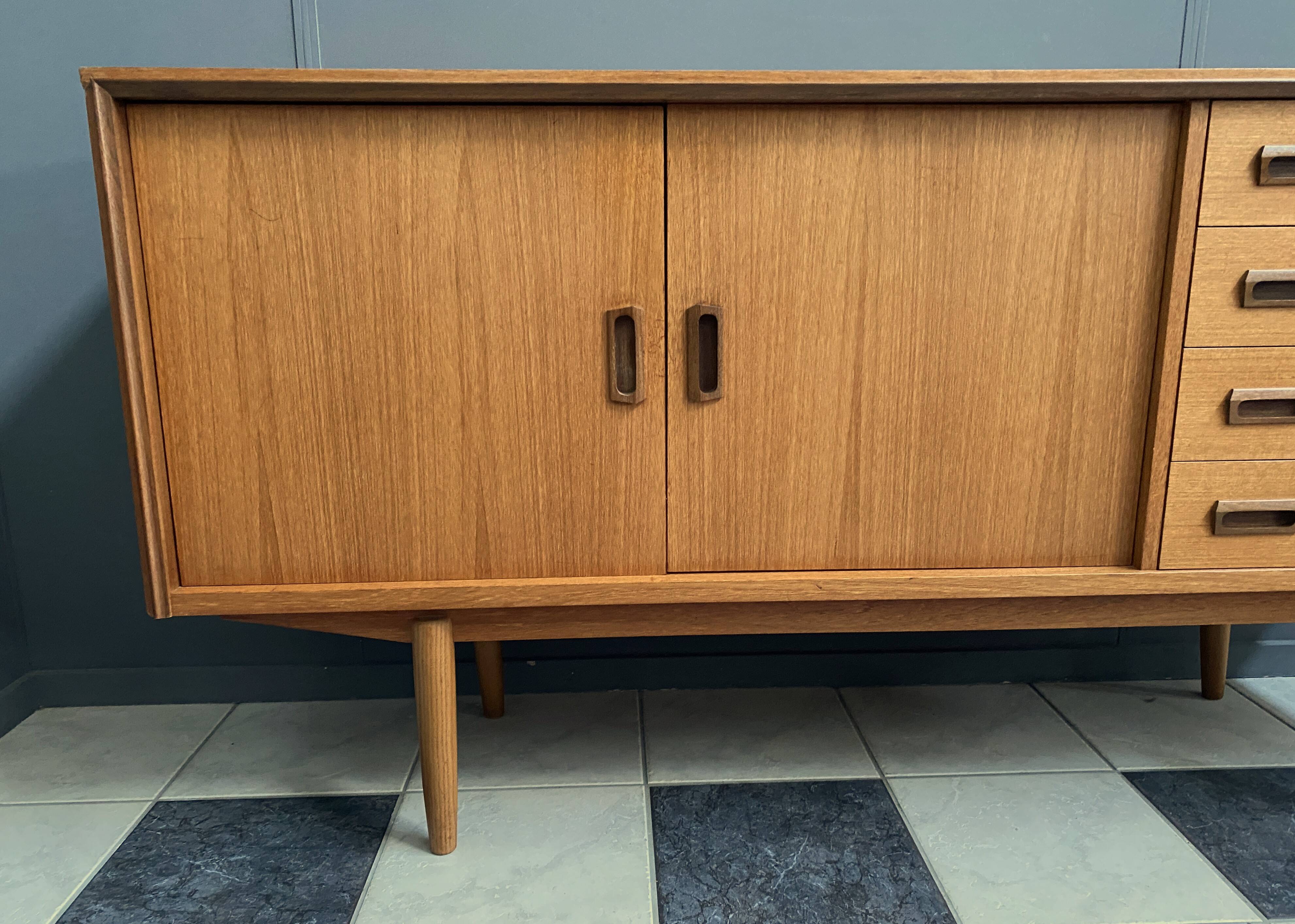 Teak sideboard by Friedrich Waltke, 1960s