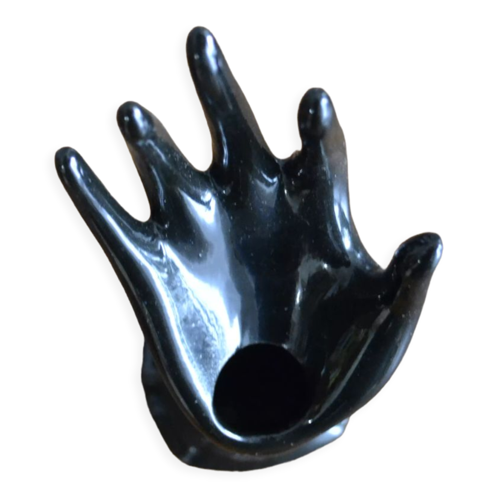 Hand black ring soliflore