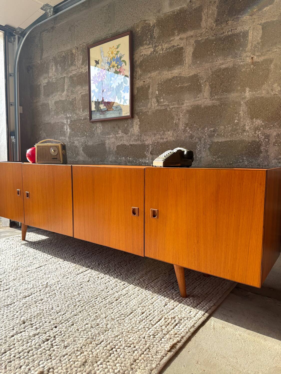 Vintage Scandinavian teak sideboard, 1960s/70s.