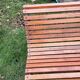 Old garden bench with vintage cast iron legs xxeme