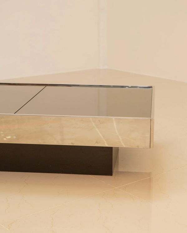 Table basse ''Bar'' par Willy Rizzo pour Cidue 70's