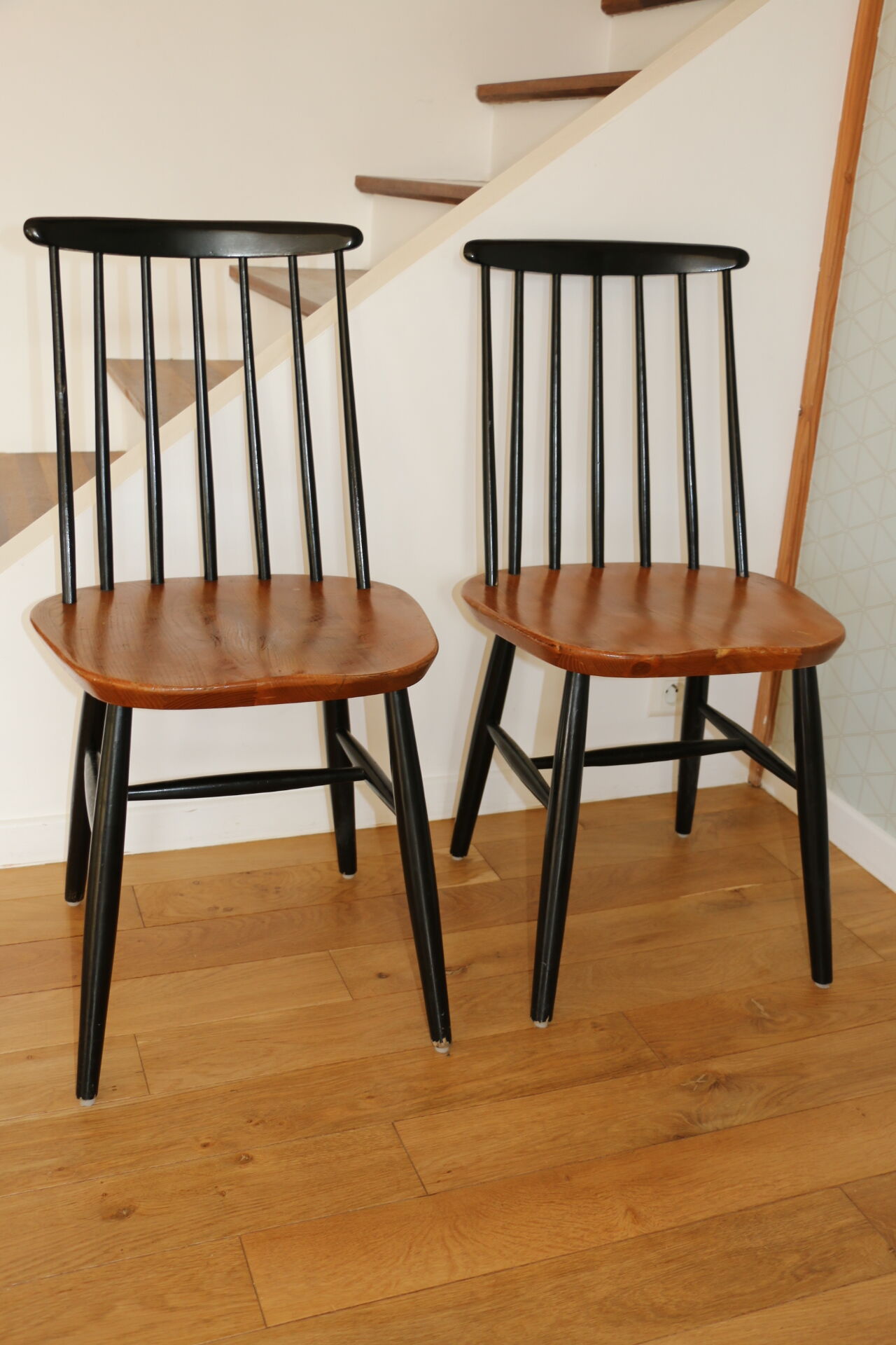 4 fanette chairs by ilmari tapiovaara
