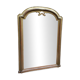 Grand miroir italien à la feuille d'or du 19ème siècle