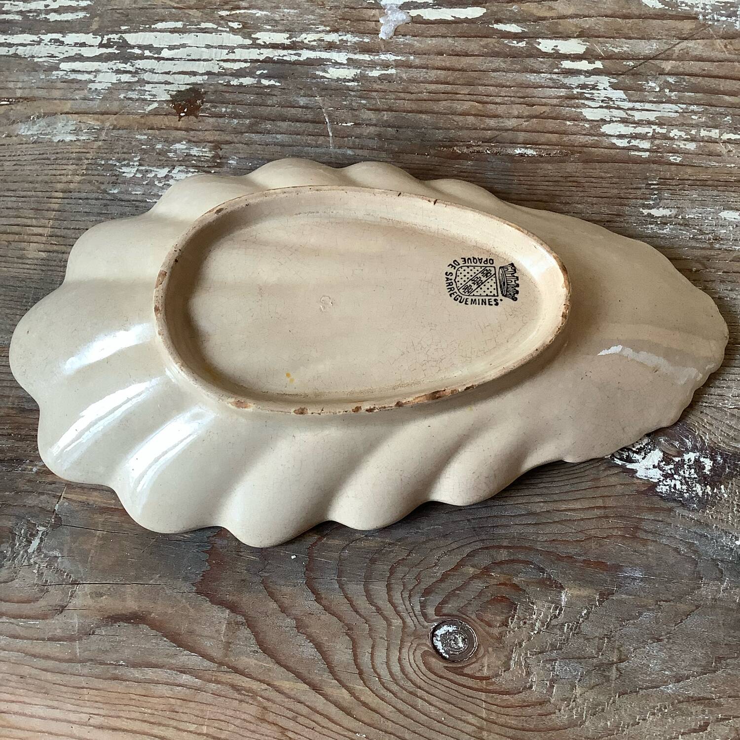 Sarreguemines shell dish
