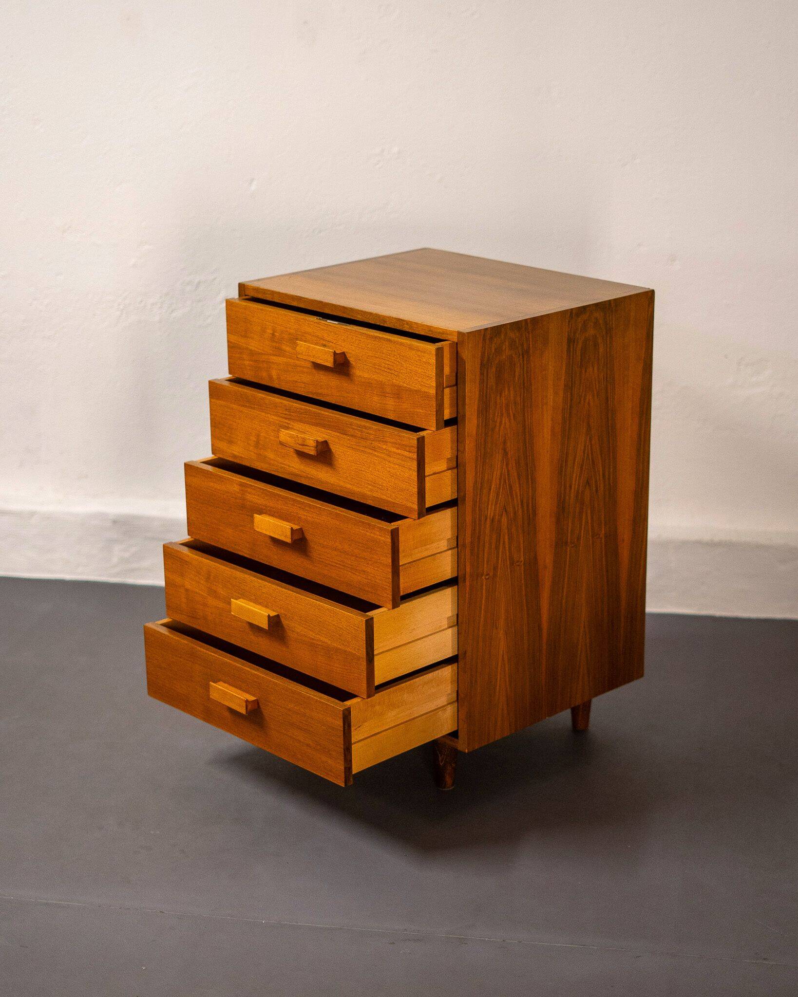 Mid-century bedside table or chest of drawers