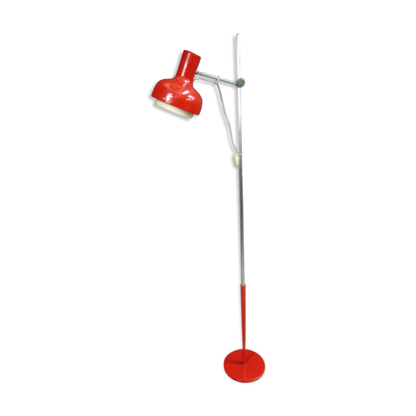 Red floorlamp by Josef Hurka 1960