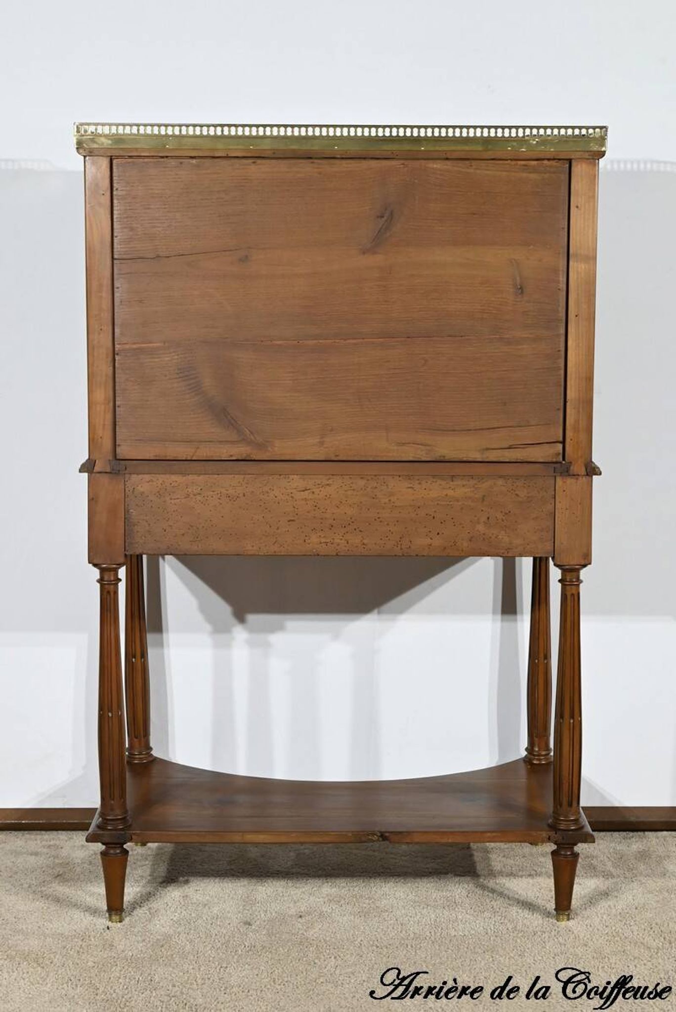 Table console en merisier, style Louis XVI, fin XIXème