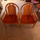 Pair of vintage Baumann armchairs – 1960s/70s design – Light wood