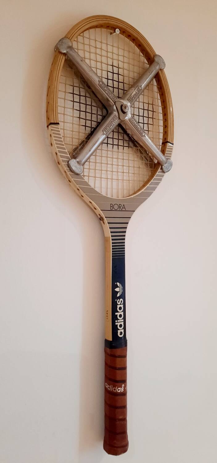 Adidas vintage wooden racket