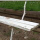 Garden bench cast iron legs
