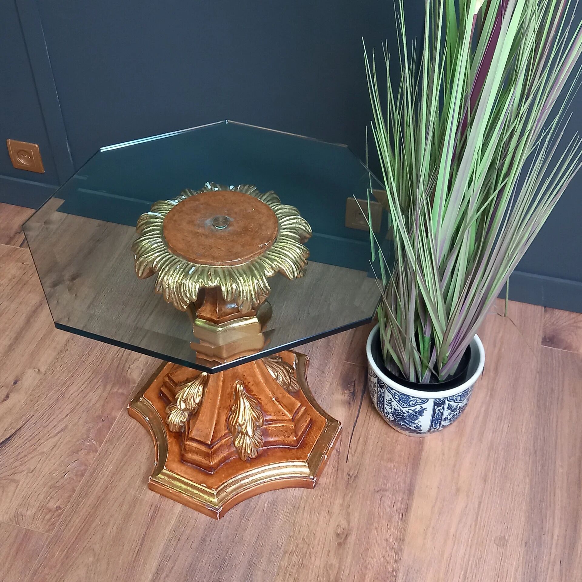 Pair of regency-style side tables - sidetable - coffee table