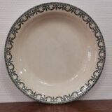 Plat creux terre de fer ec Salins, guirlandes Louis XVI