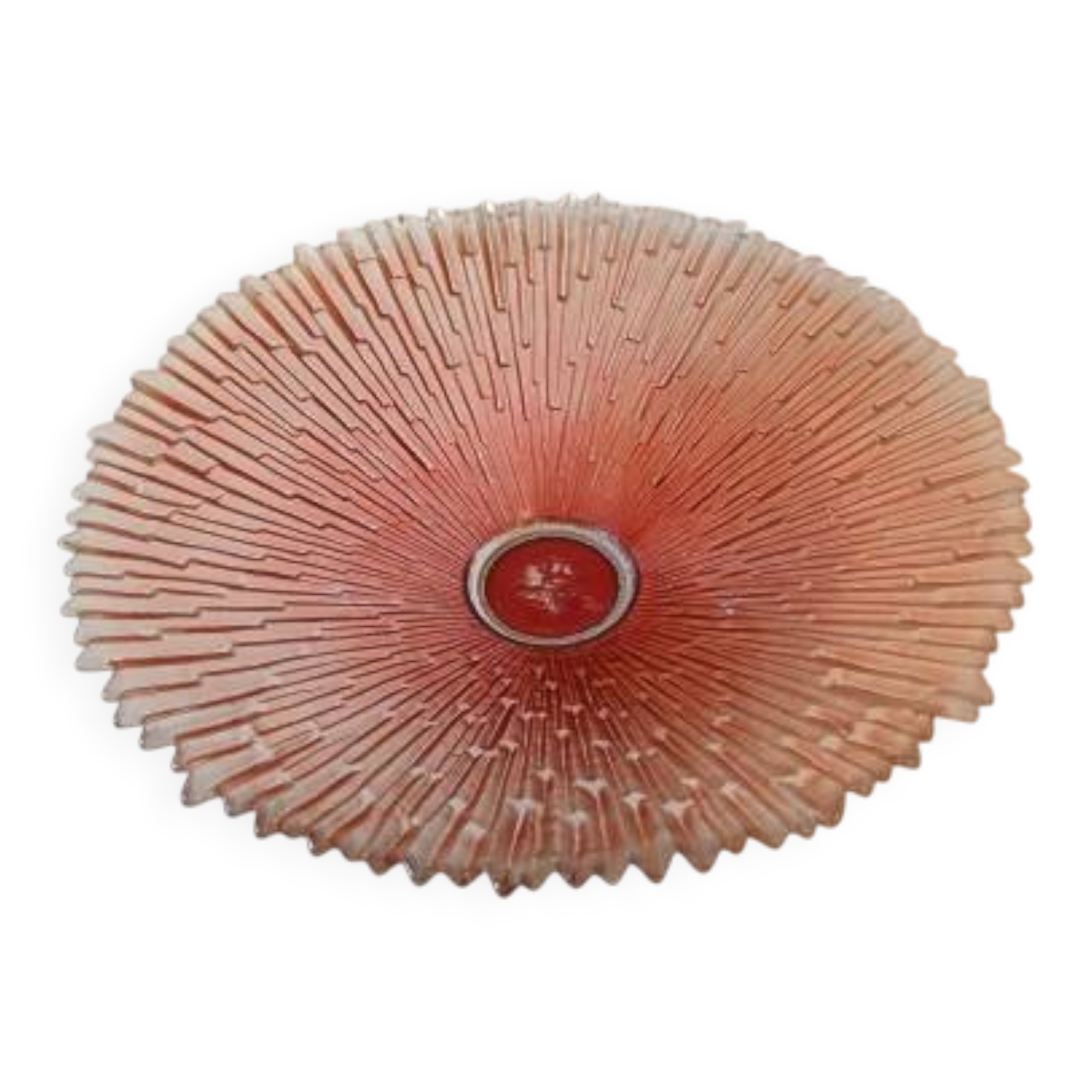 Vintage glass deep dish