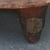 Antique wooden stool. Senufo African art from Côte d'Ivoire.