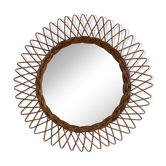 Rattan mirror - 29cm