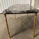 Table basse laiton et marbre