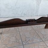 Brutalist art deco style oak table