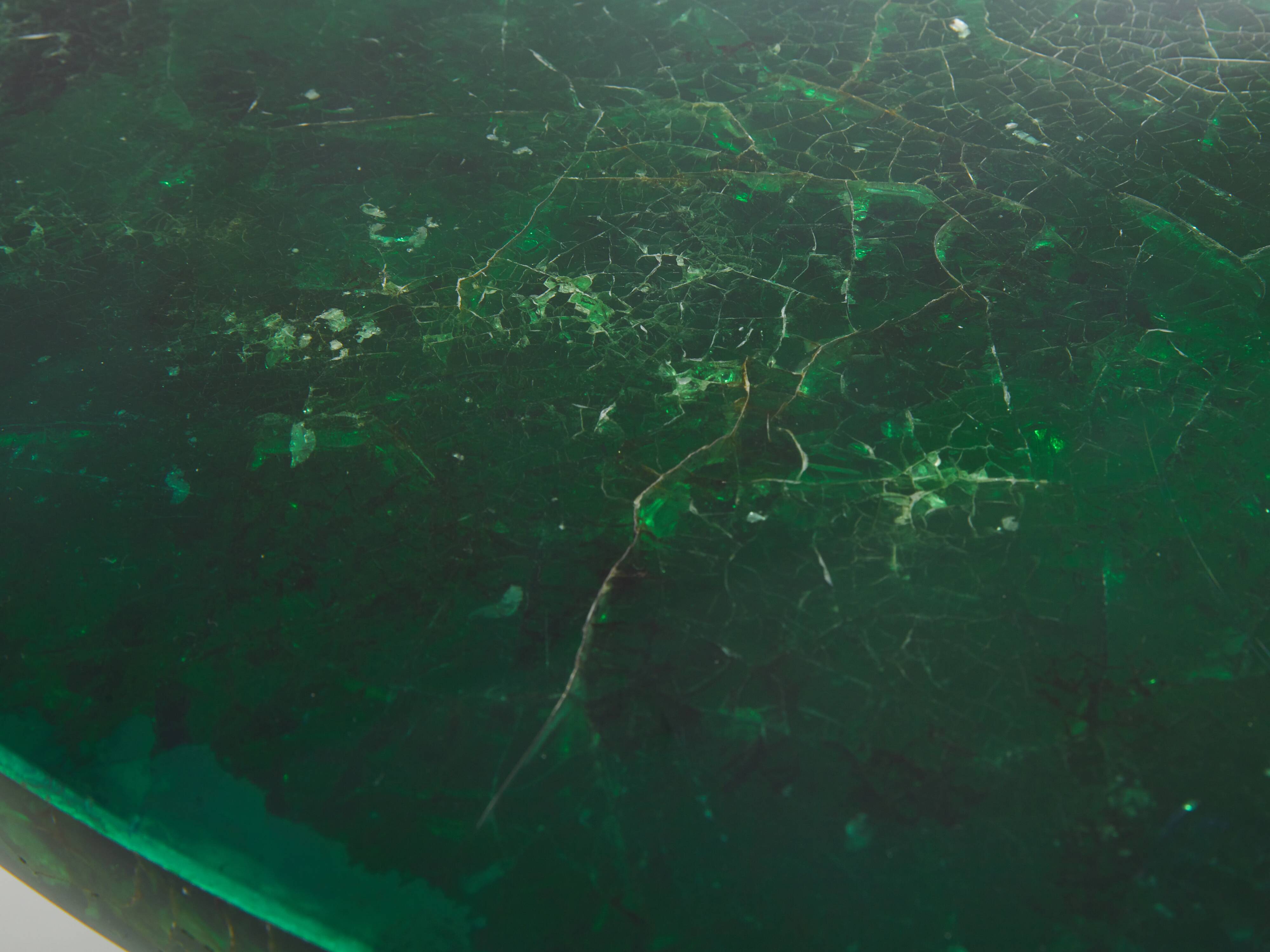 Marie-Claude De Fouquières coffee table fractal resin 1970