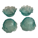 Coupelles en verre gravé