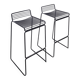 Set of 2 Black HAY Bar Stools, Hee Welling