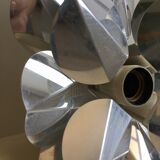 Wall lamp flower aluminum 1970