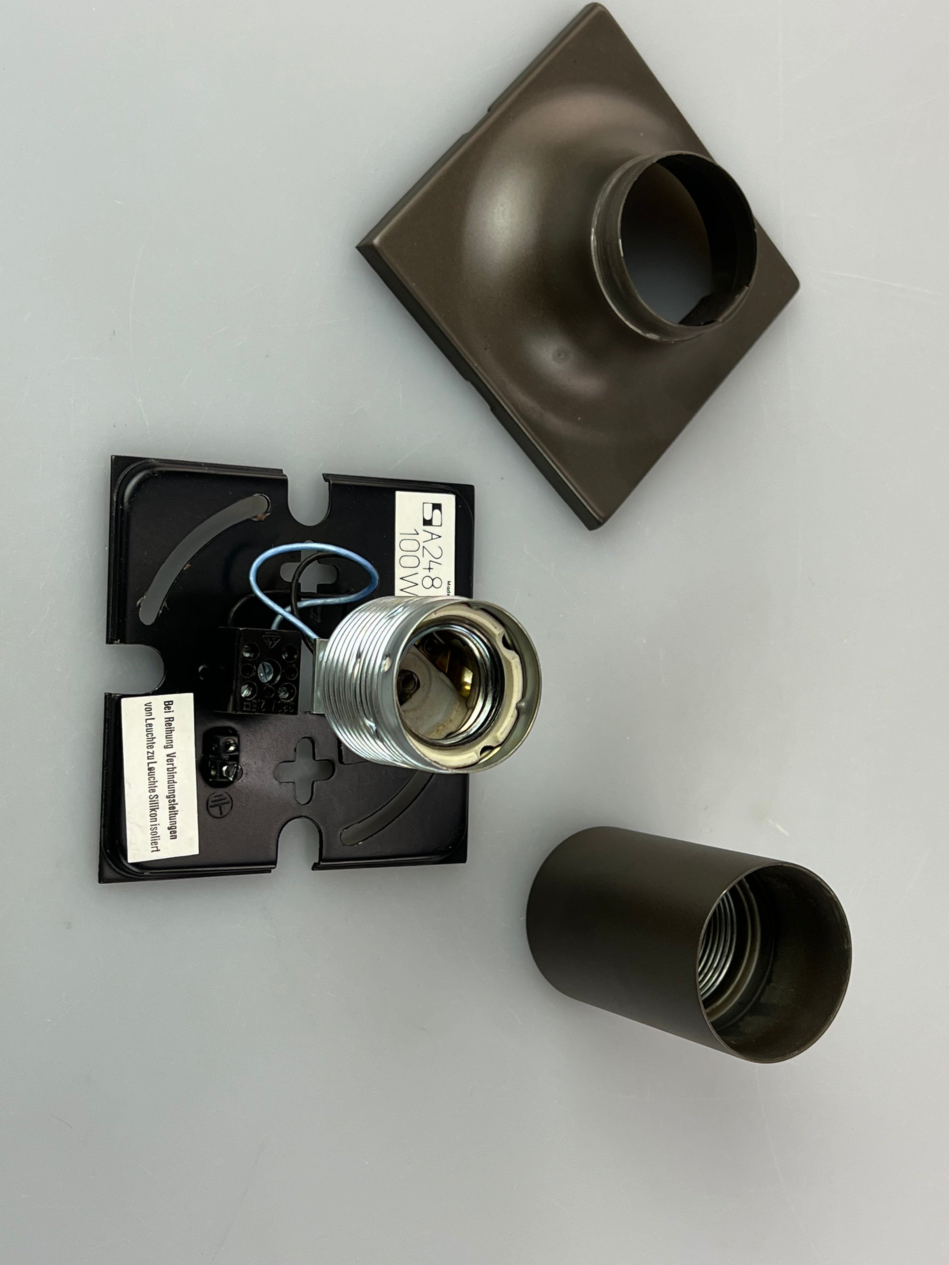 1960s 1970s tube wall lamps by Rolf Krüger for Staff