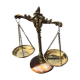 Balance décorative en onyx Justice