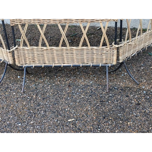 Vintage Wicker Screen 50s Selency Vintage Wicker Screen 50s Selency, Outdoor Wicker Screen