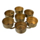 Vintage Solid Brass Seven-Light Candle Holder, Scandinavian Modern, 1970s