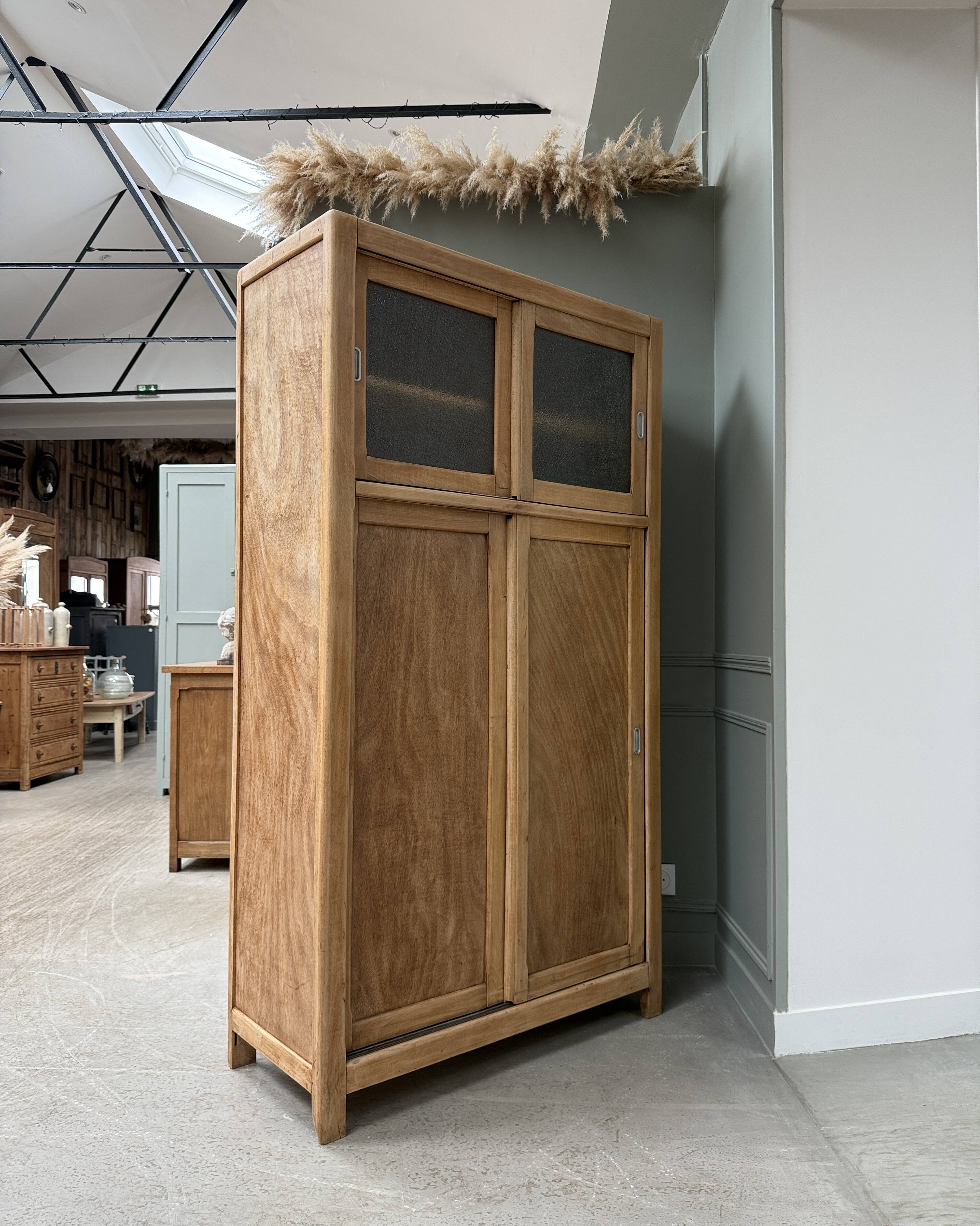 Vintage wardrobe with sliding doors (renovated)