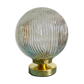 Vintage glass globe table lamp