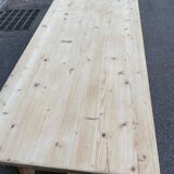 Georges Robert 1960 farmhouse table renovated in raw solid wood 200cm